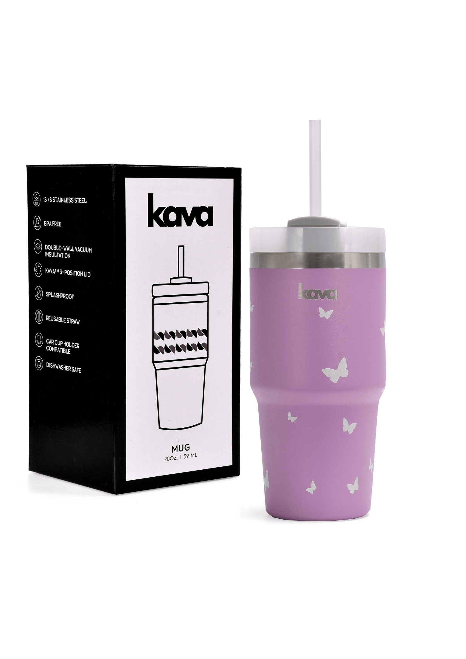 Butterflies Mug - kava- 11.0
