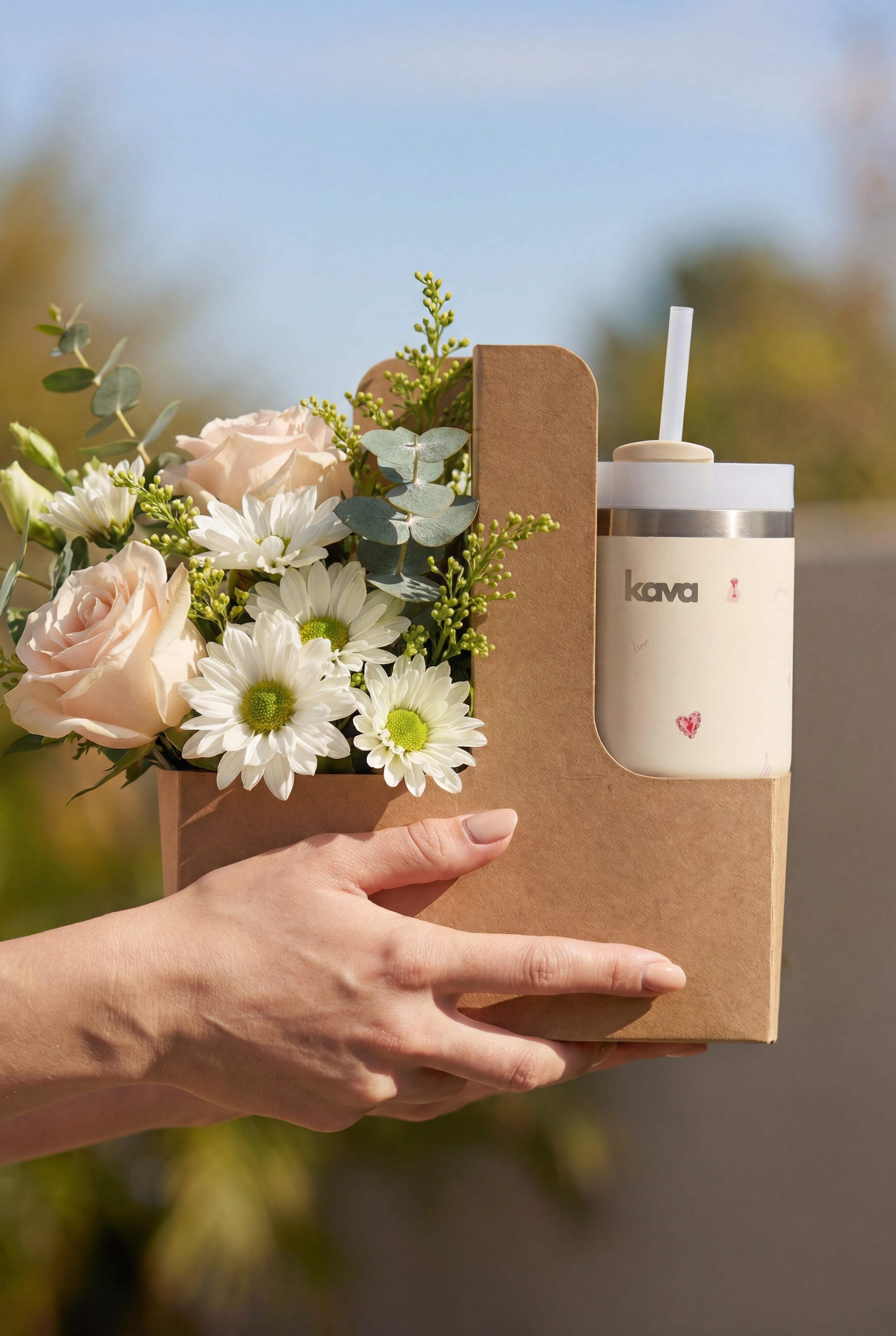 علبة الزهور الطبيعية (فقط) اضافة 