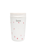 Kava Love Go Cup, insulated travel cup with heart print