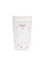 Kava Love Go Cup, insulated travel cup with heart print