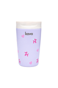 Kava Bloom Go Cup, insulated travel cup with floral print