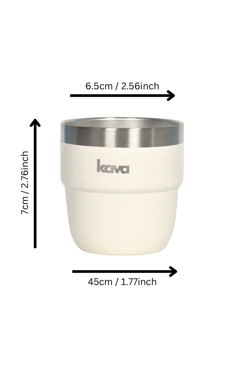 Beige Espresso Cup - kava- 5.0