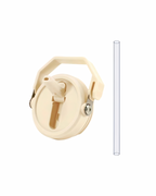 Beige Flip Straw Mug Lid - kava- 3.0