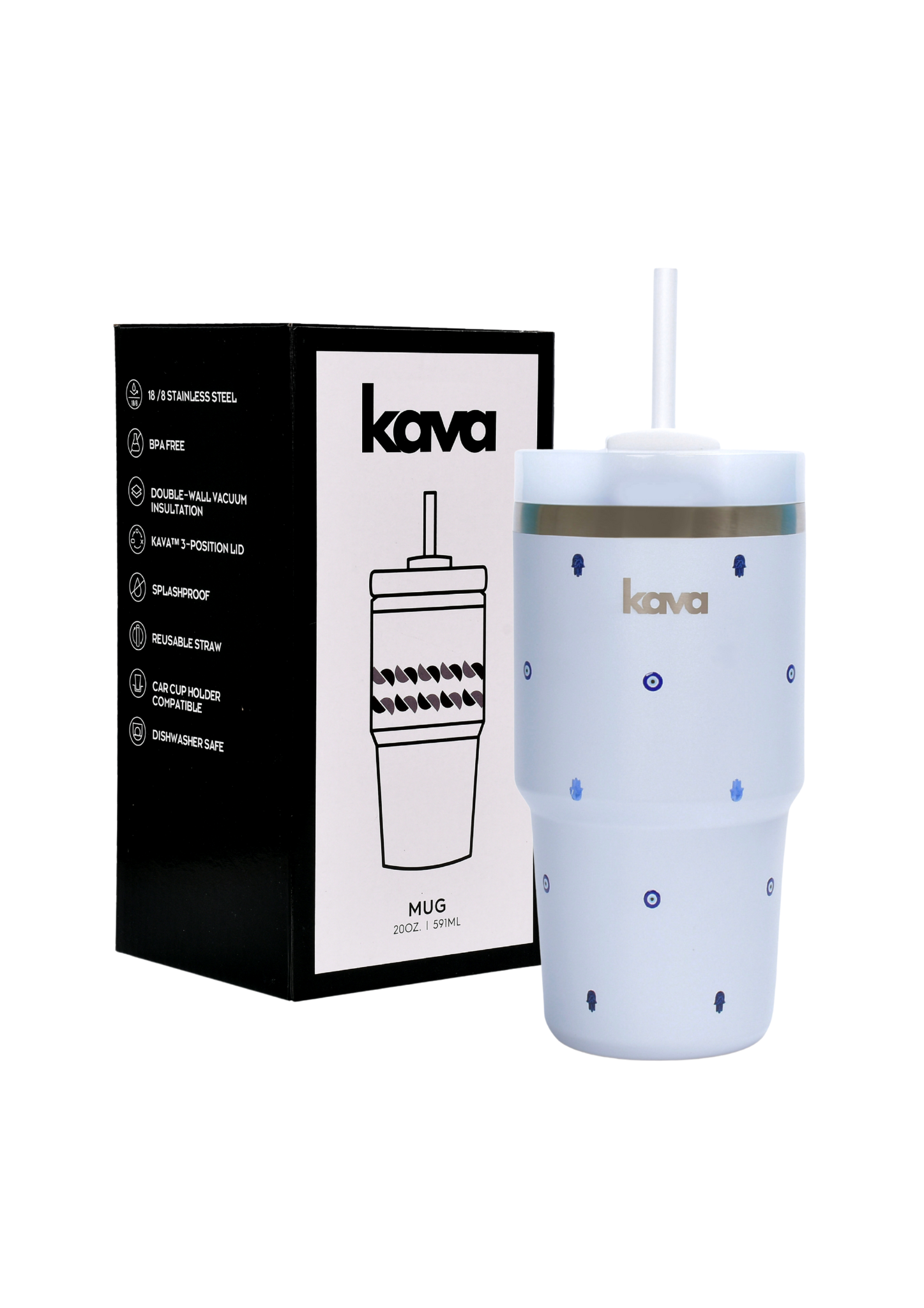 Blue Eyes Mug - kava- 11.0