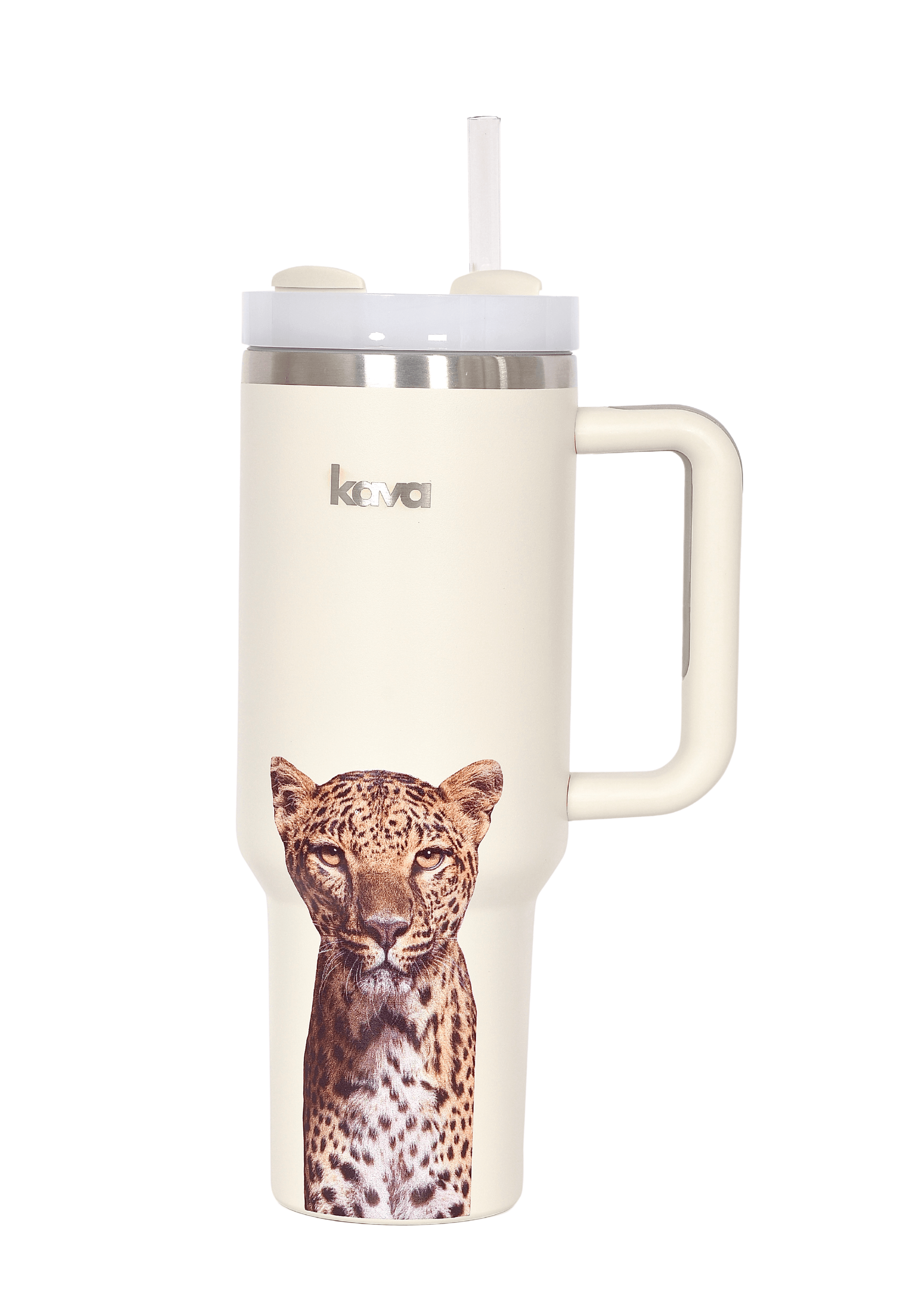 Cheetah Tumbler - kava- 14.0