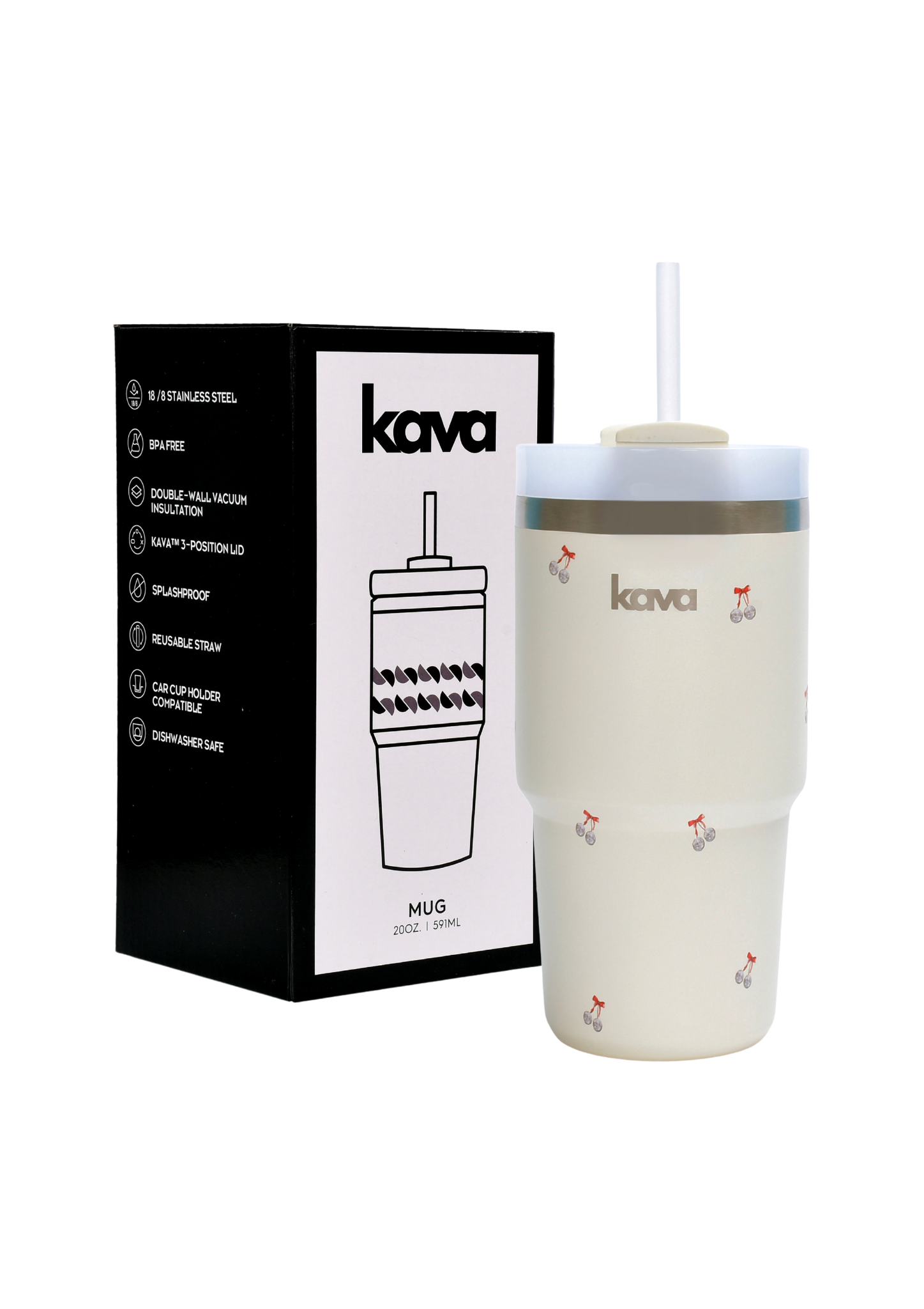 Cherry Ball Mug - kava- 11.0