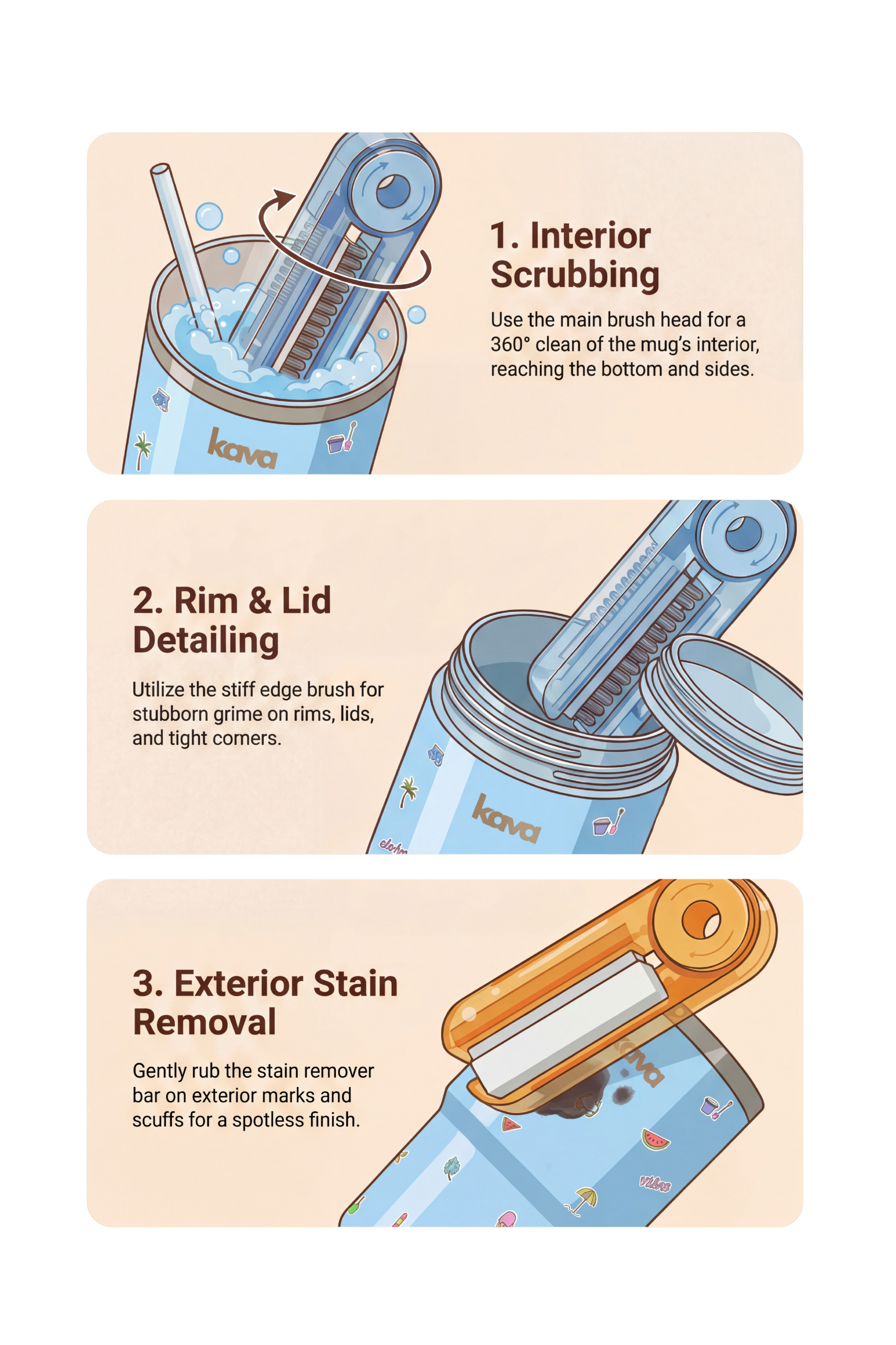 فرشاة تنظيف كافا