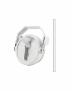 Gray Flip Straw Mug Lid - kava- 3.0