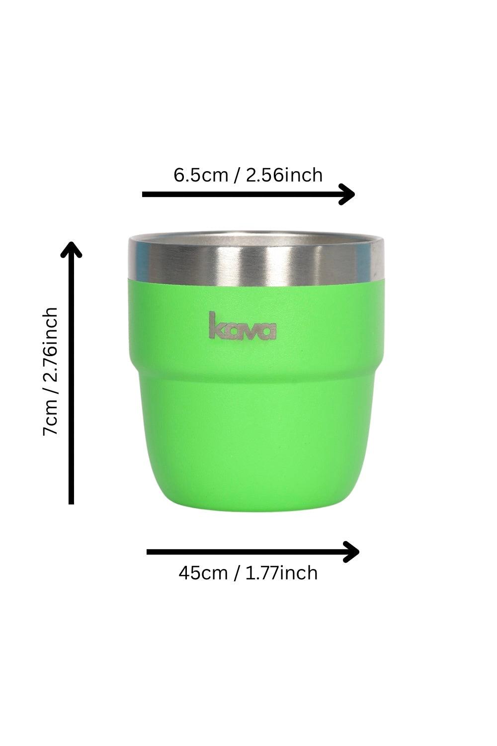Green Espresso Cup - kava- 5.0