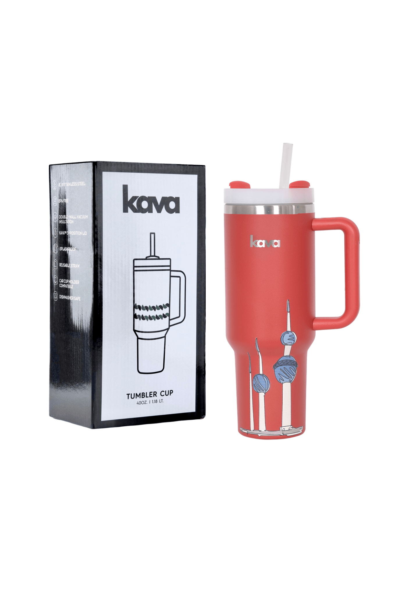 Kuwait Towers Tumbler - kava- 14.0