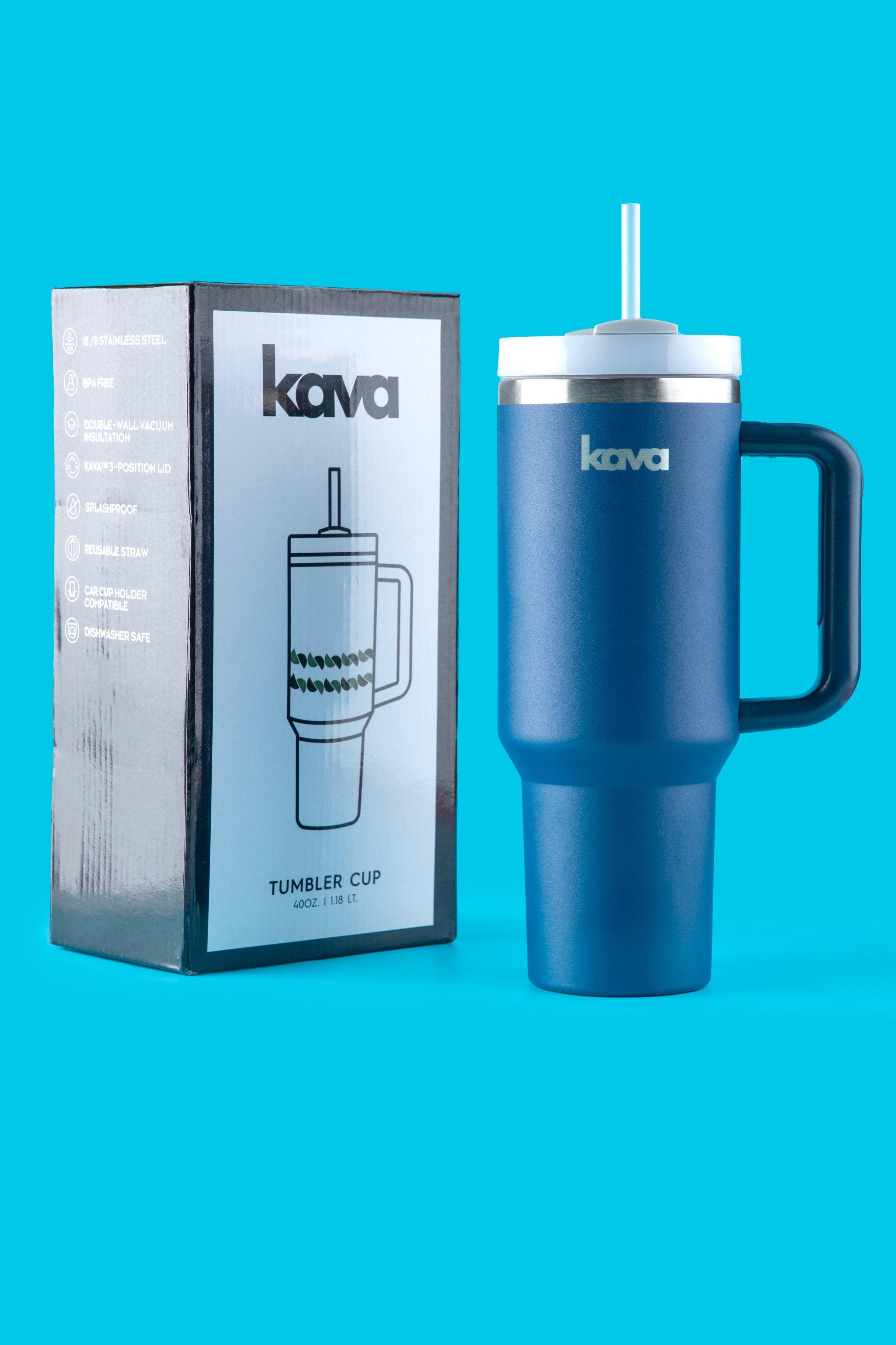Navy Blue Tumbler - kava- 14.0
