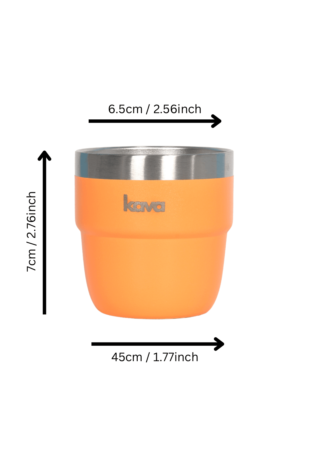 Orange Espresso Cup - kava- 5.0