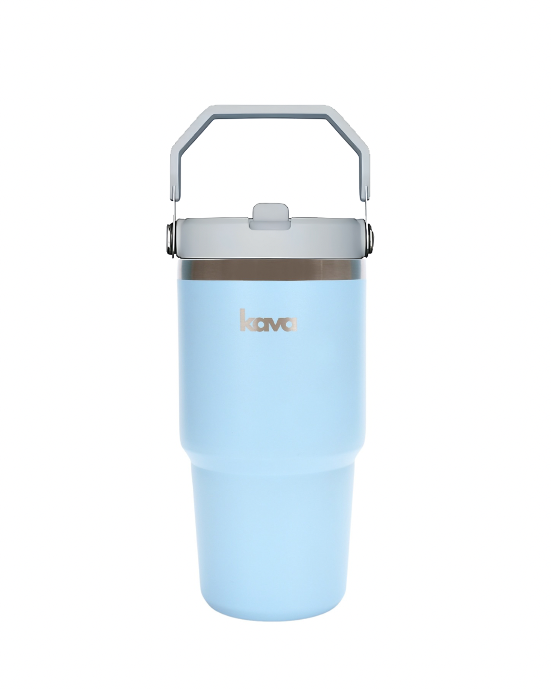 Beige Flip Straw Mug Lid - kava- 3.0