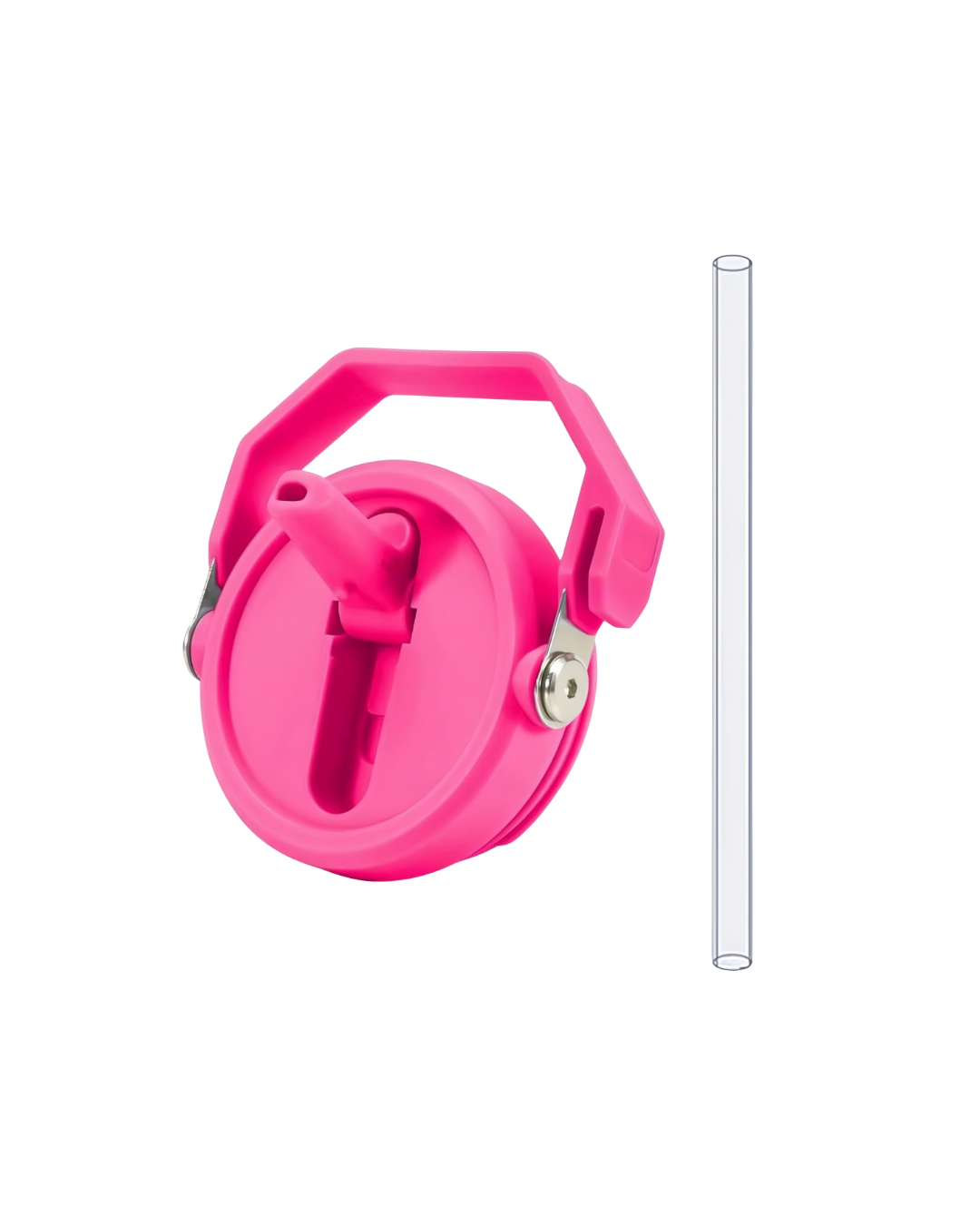 Pink Flip Straw Mug Lid - kava- 3.0