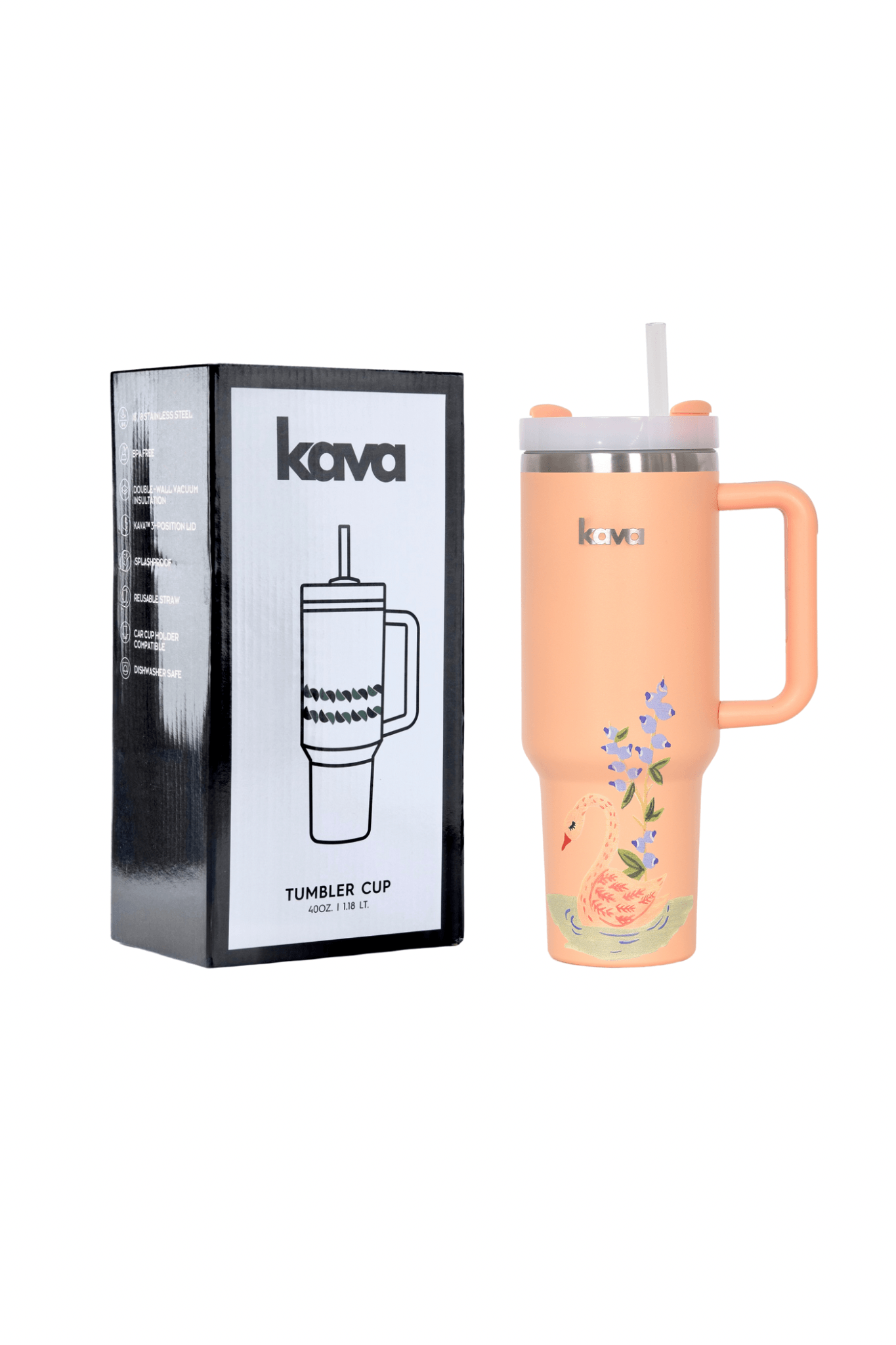 Swan Tumbler - kava- 14.0