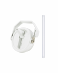 White Flip Straw Mug Lid - kava- 3.0
