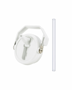 White Flip Straw Mug Lid - kava- 3.0