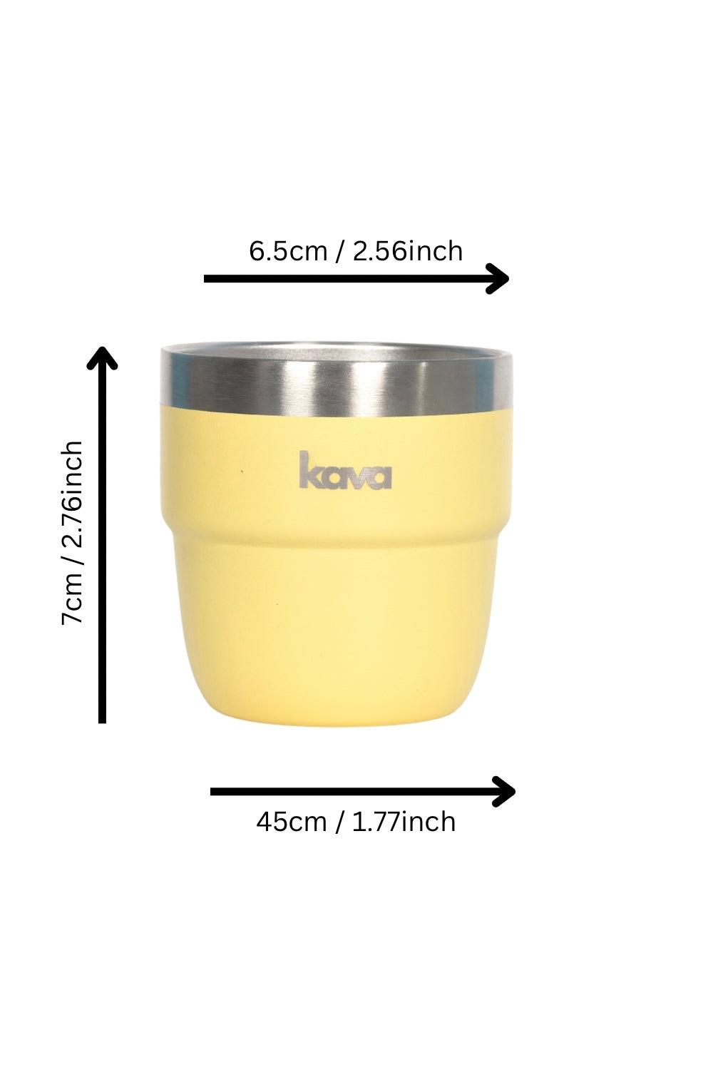 Yellow Espresso Cup - kava- 5.0